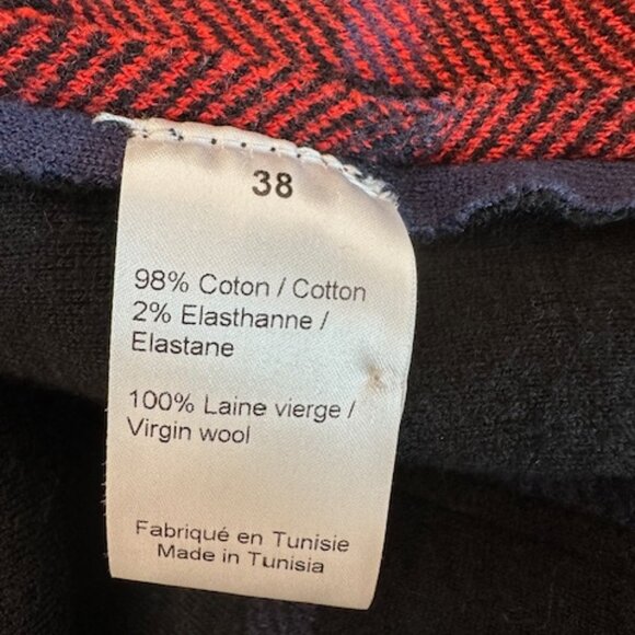 Sonia Rykiel Plaid Print Denim Jacket Size M - Picture 7 of 7